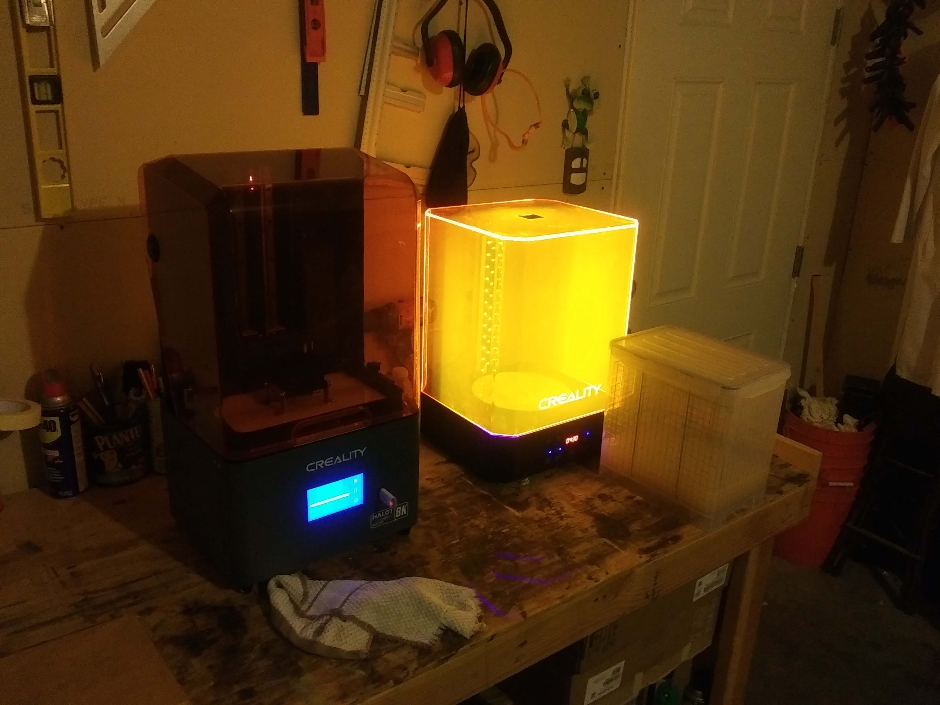Halot Mage 3D Printer w/ washing/curing station